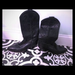 Dan Post Western cowgirl boots leather lizard